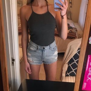 Brandy Melville dark grey tank. NWOT